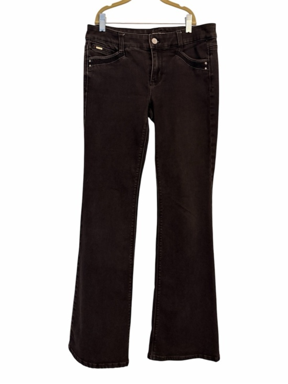 WHBM 6R Modern Flare Black Jeans